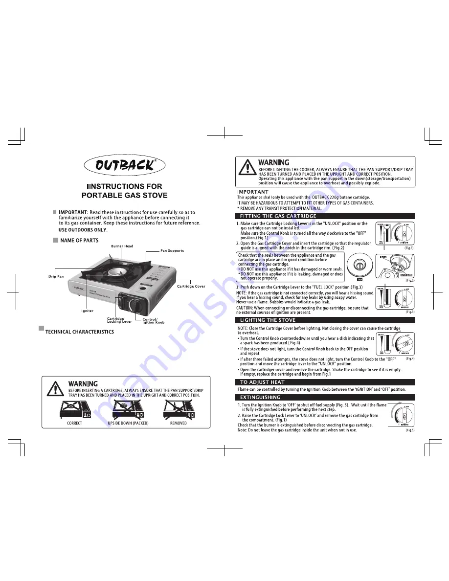 Outback SG910M Instructions Download Page 1