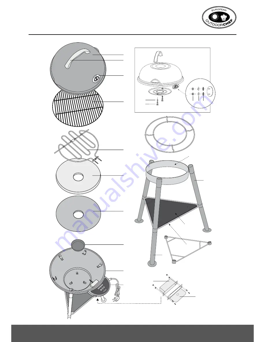 OUTDOOR CHEF P-420 E MINICHEF Assembly Manual Download Page 1