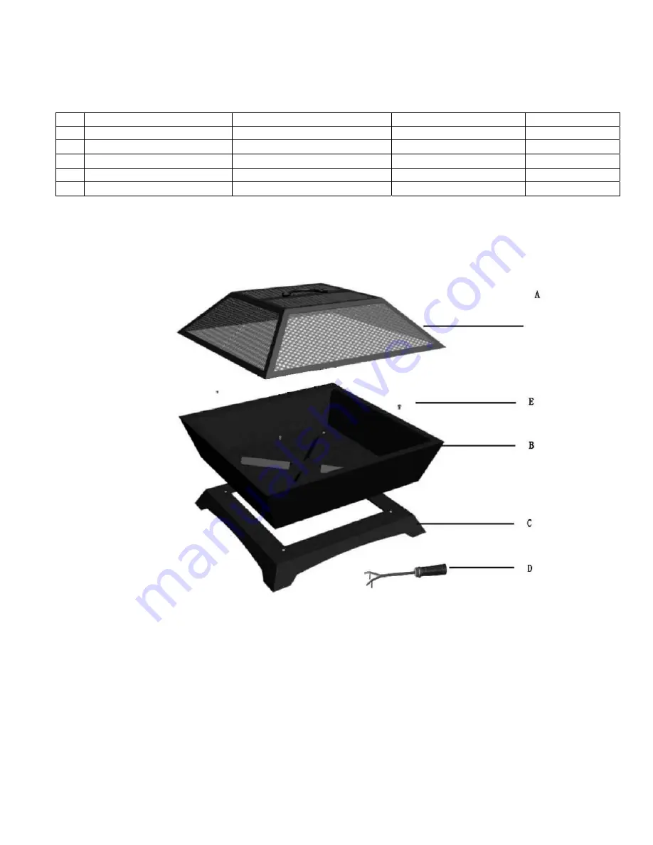 Outdoor Escapes FPW-OE010B Assembly, Use And Care Manual Download Page 5