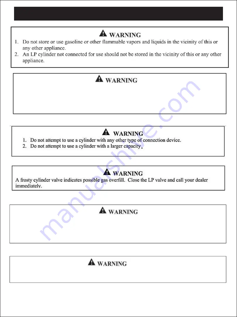 Outdoor Gourmet FSOGBG4302 Assembly Instructions & User Manual Download Page 5