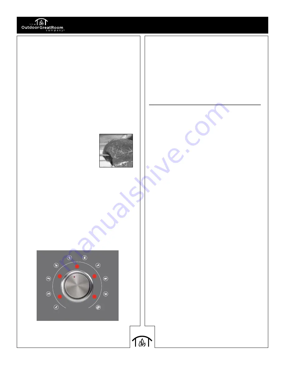 Outdoor GreatRoom Company Cook Number CNE20 Owner'S Operating Instruction Manual Download Page 19