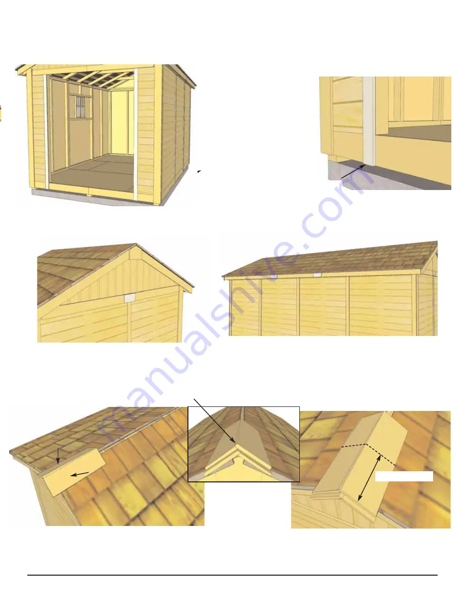 Outdoor living today 8x15 SpaceMaker Garden Shed Assembly Manual Download Page 27