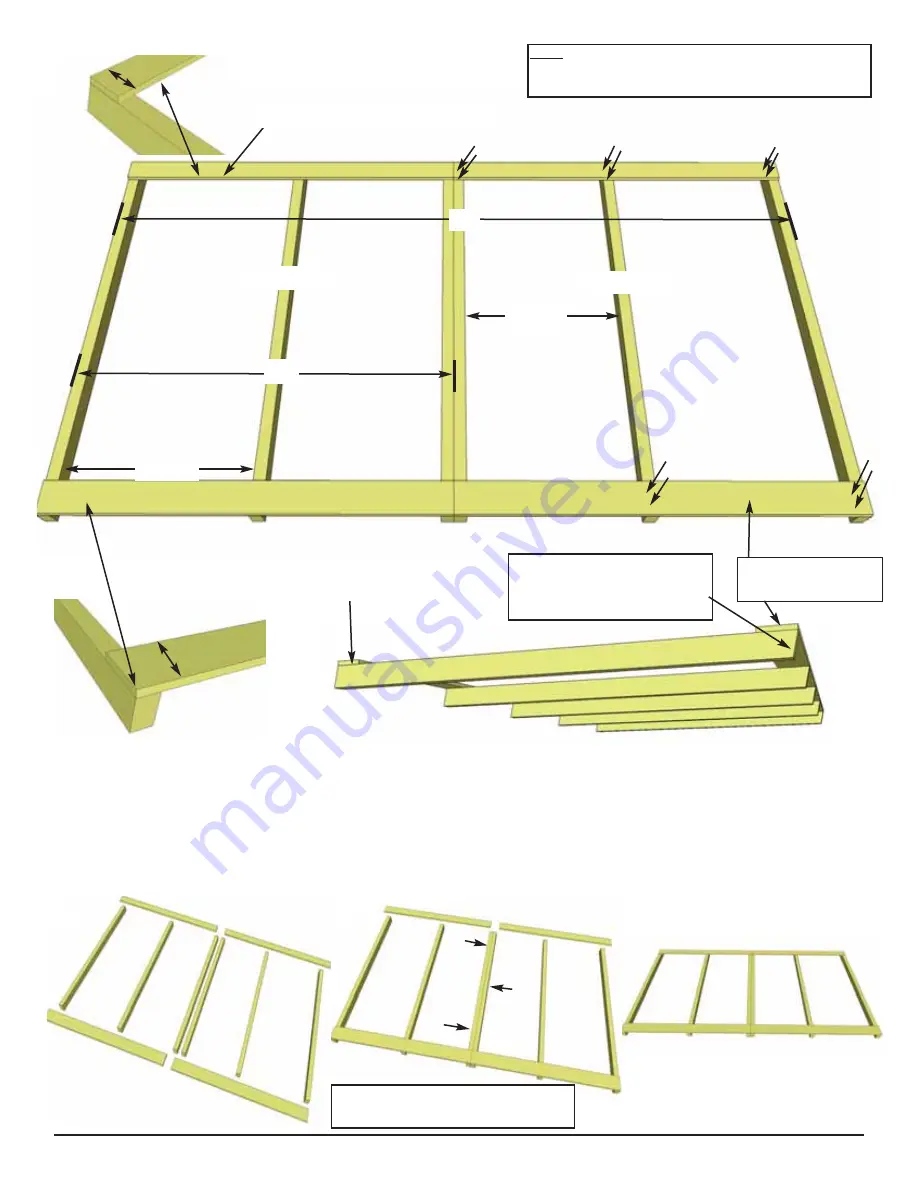 Outdoor living today 8x4 SpaceSaver Bevel Assembly Manual Download Page 14