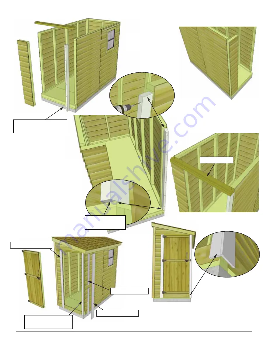 Outdoor living today 8x4 SpaceSaver Bevel Assembly Manual Download Page 30