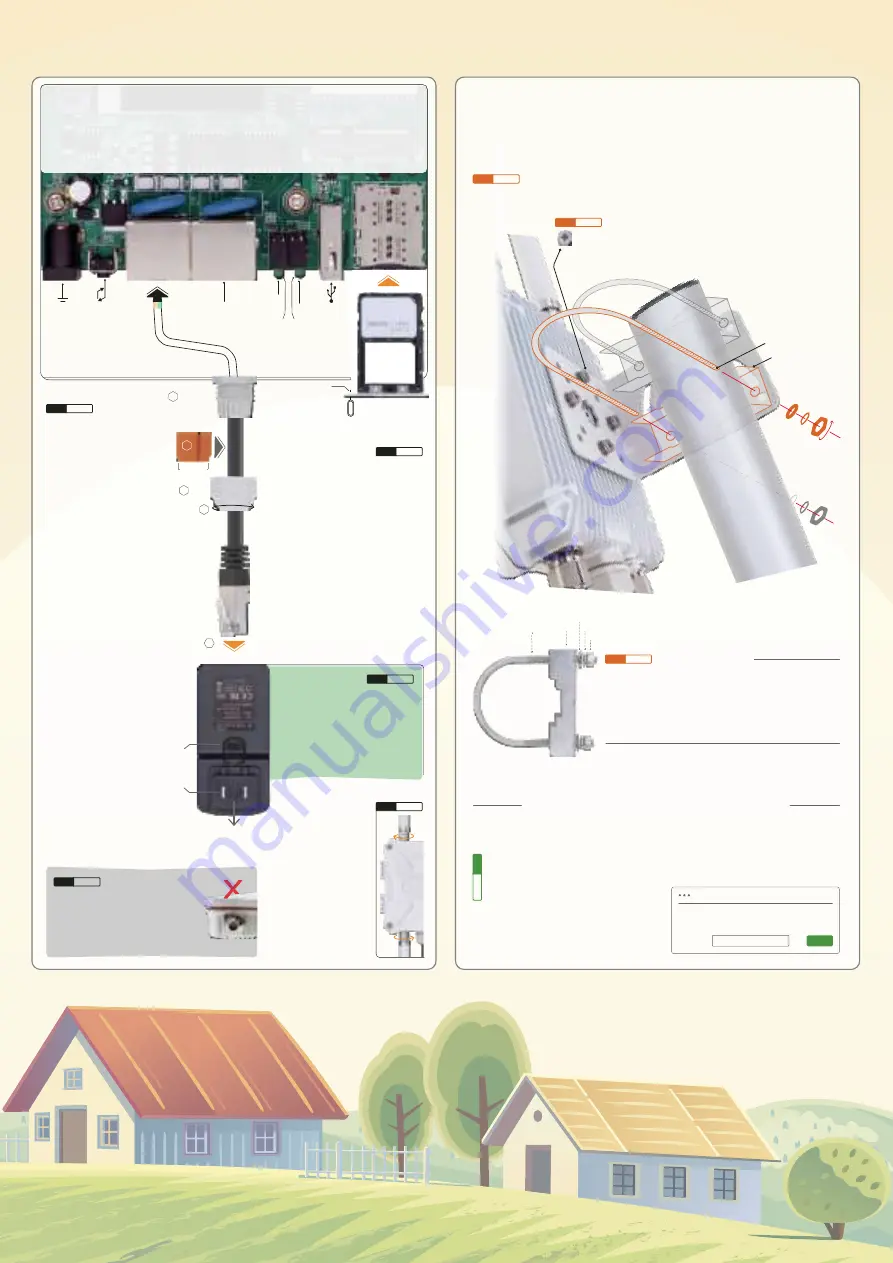 Outdoor Router EZR33 Series Quick Manual Download Page 2