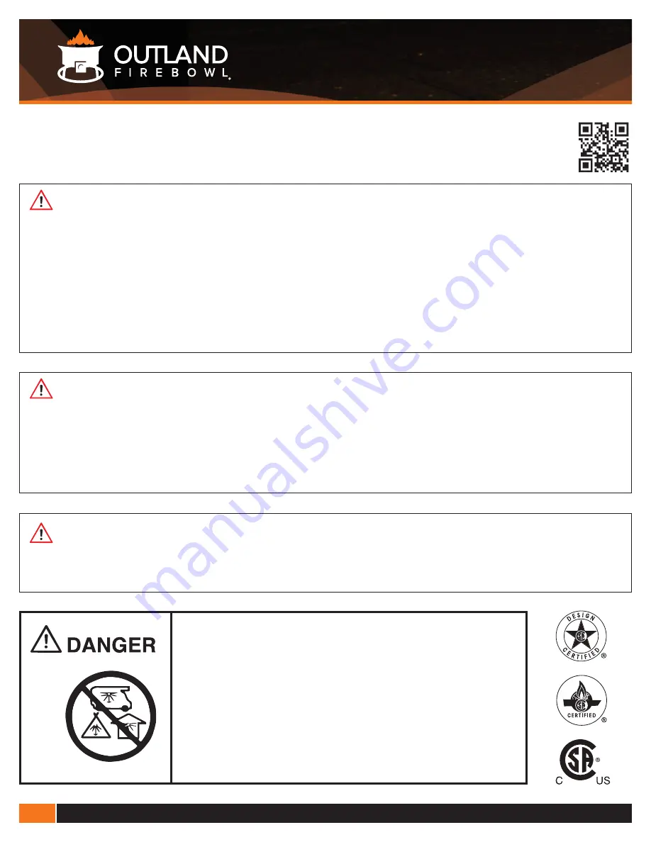 Outland Firebowl 2622131 Manual Download Page 2