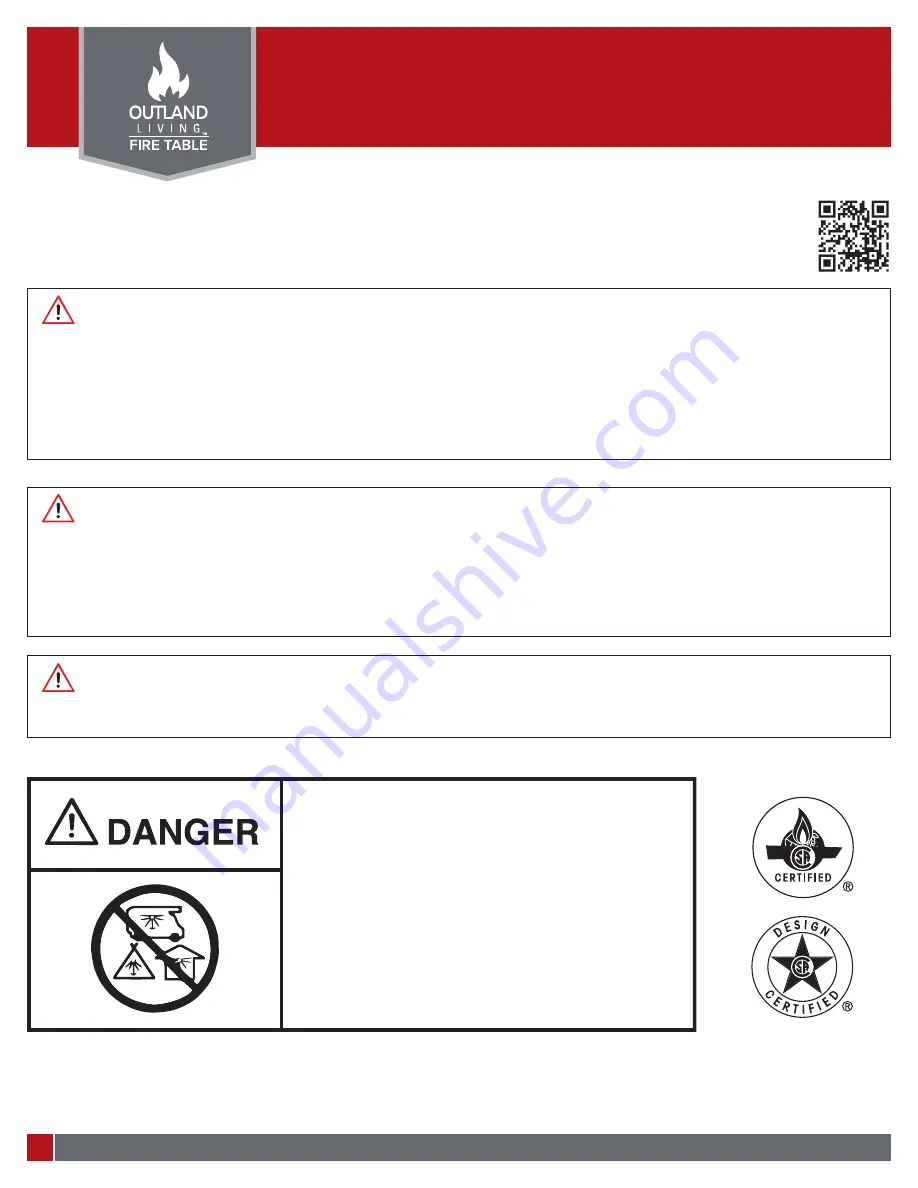 Outland Living FMPPC2E Owner'S Manual Download Page 2