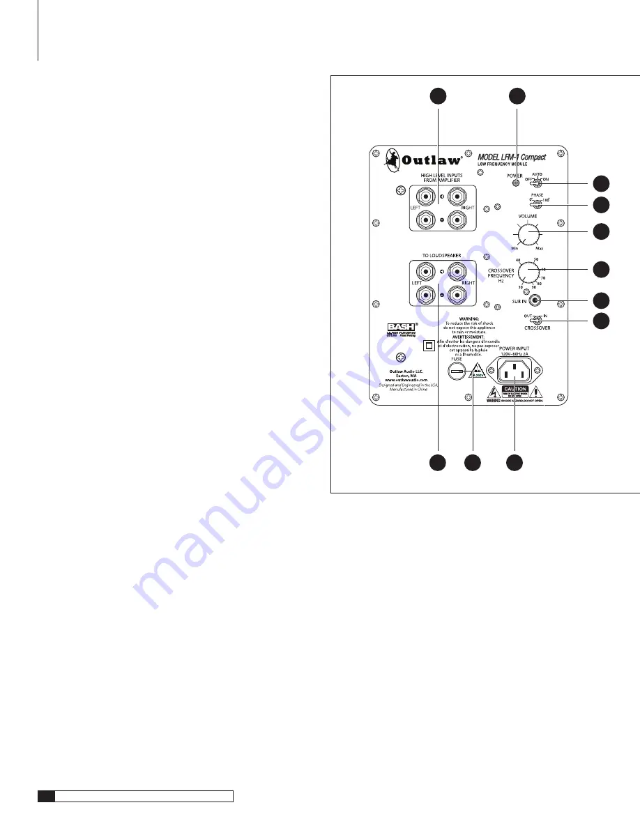 Outlaw LFM-1 Compact Owner'S Manual Download Page 4