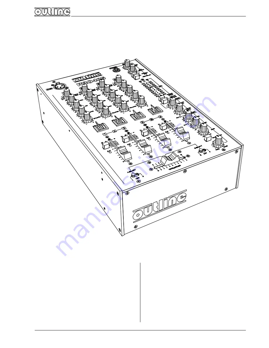 Outline PRO405 Скачать руководство пользователя страница 1