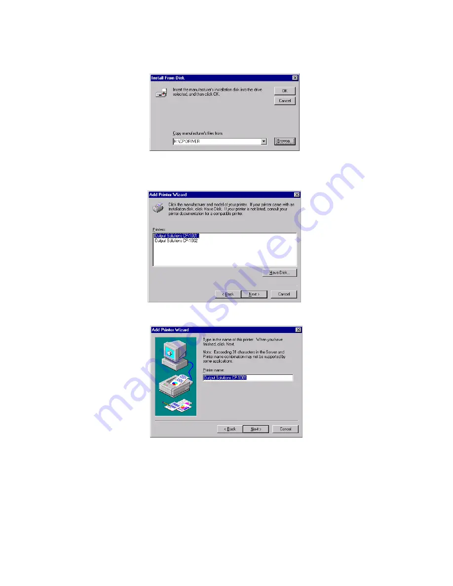 Output Solutions CP-1001 SERIES Owner'S Manual Download Page 35