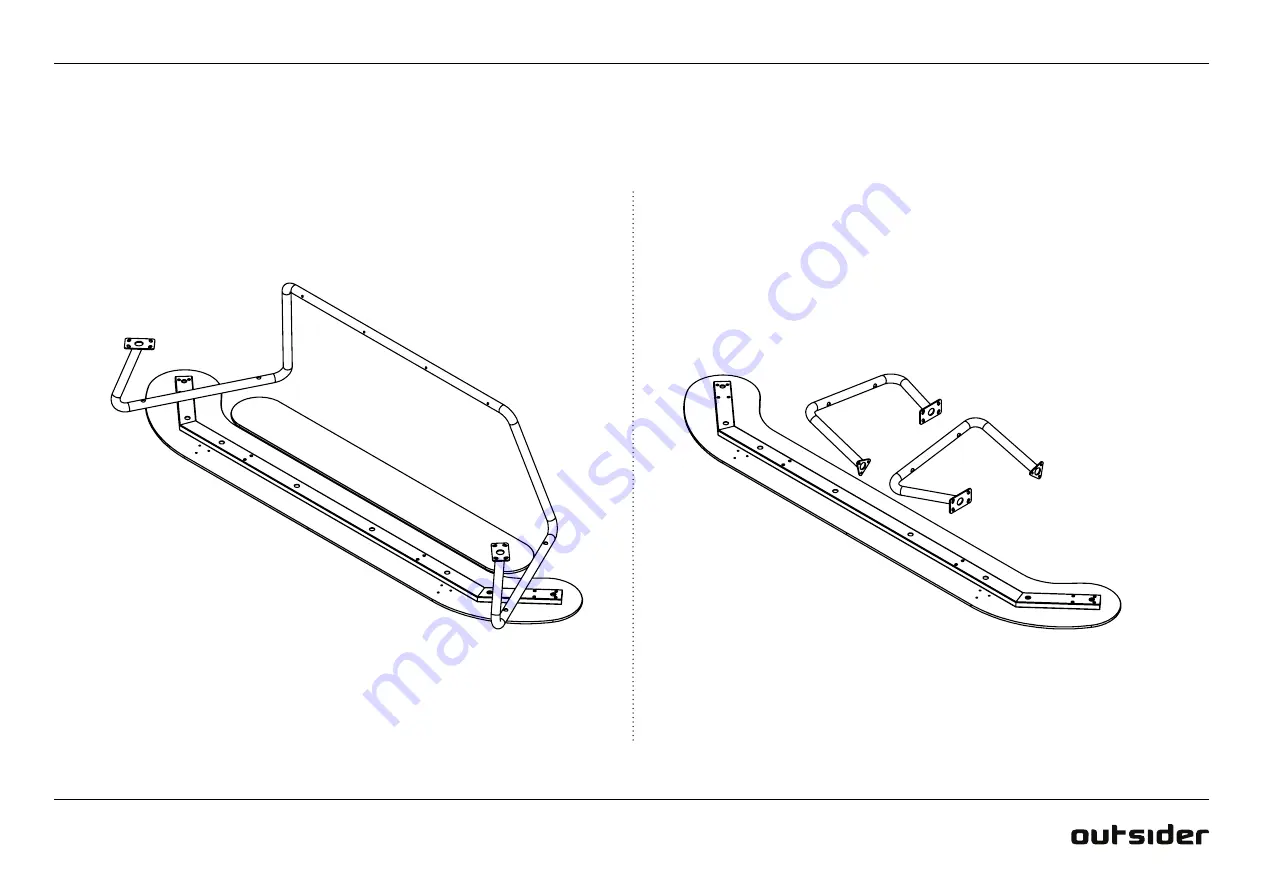 Outsider PLATEAU BENCH 192 Mounting Instructions Download Page 3