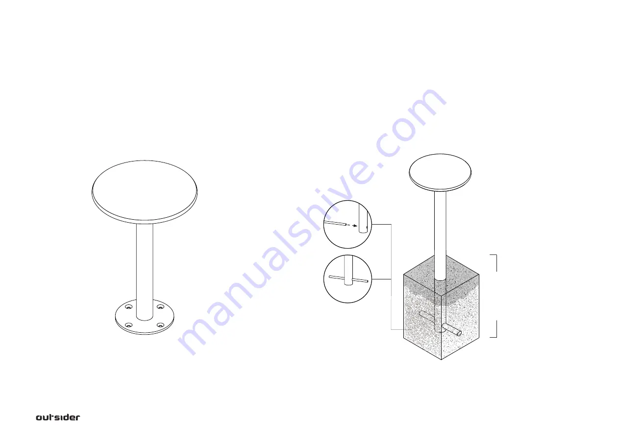 Outsider PLATEAU SEAT 1250 Mounting Manual Download Page 6