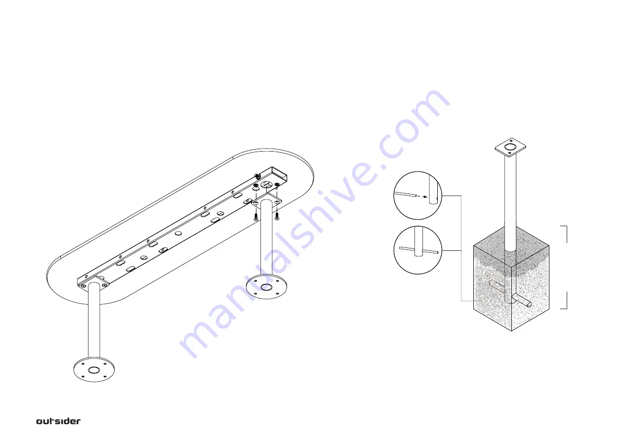 Outsider PLATEAU SEAT 1250 Mounting Manual Download Page 10