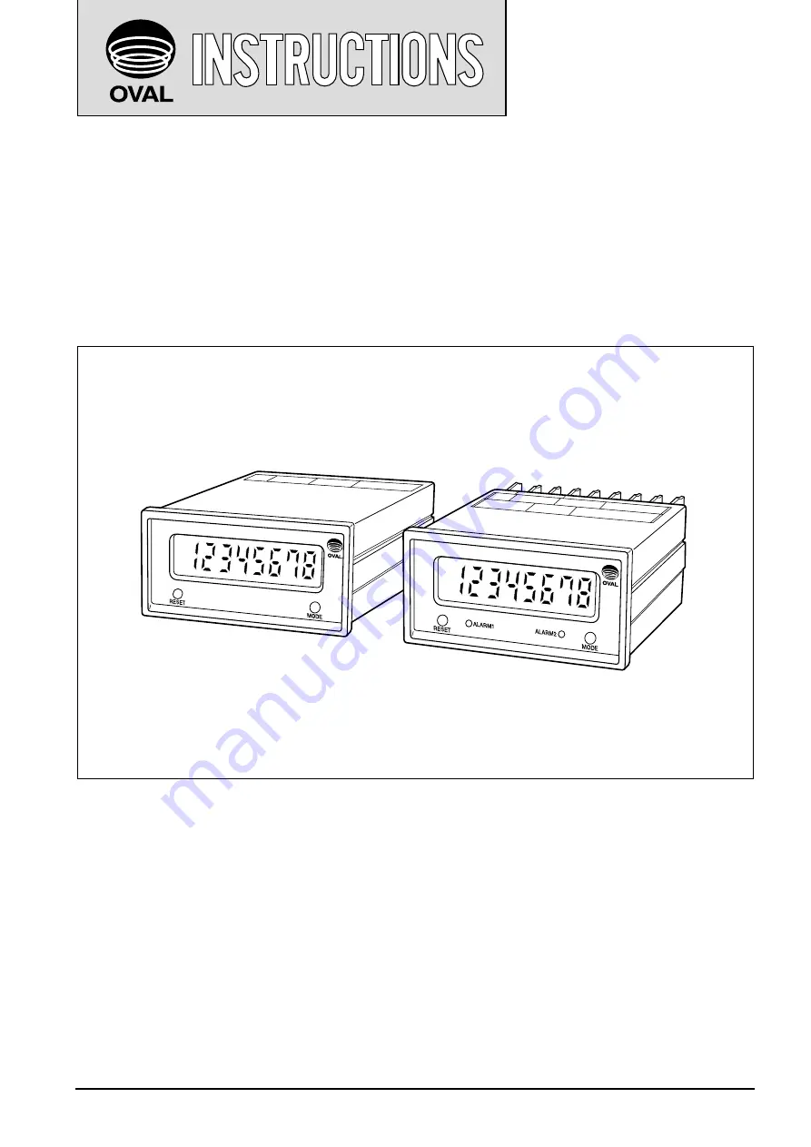 Oval EL0122 Instructions Manual Download Page 1