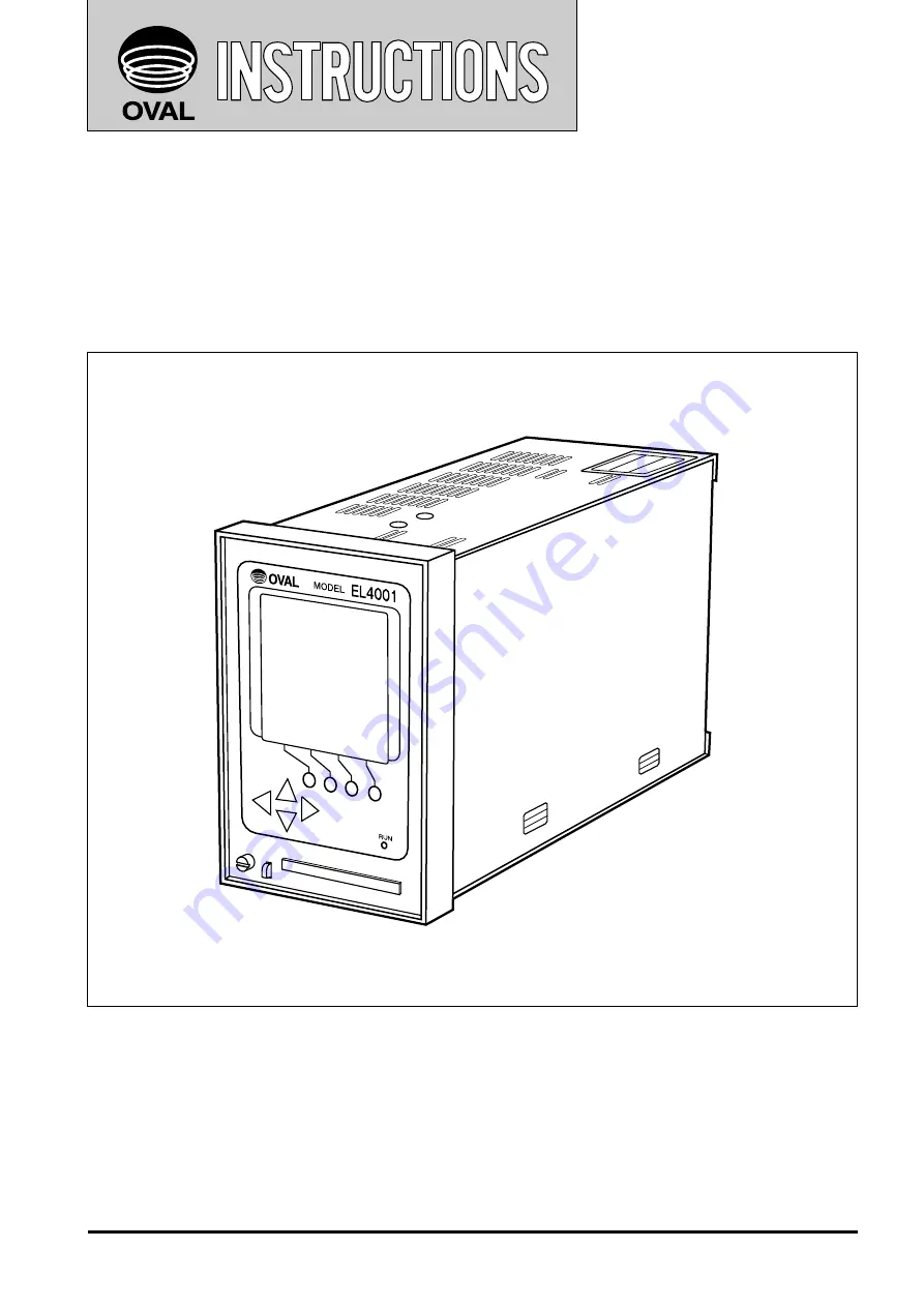 Oval EL4001 Series Communications Manual Download Page 1