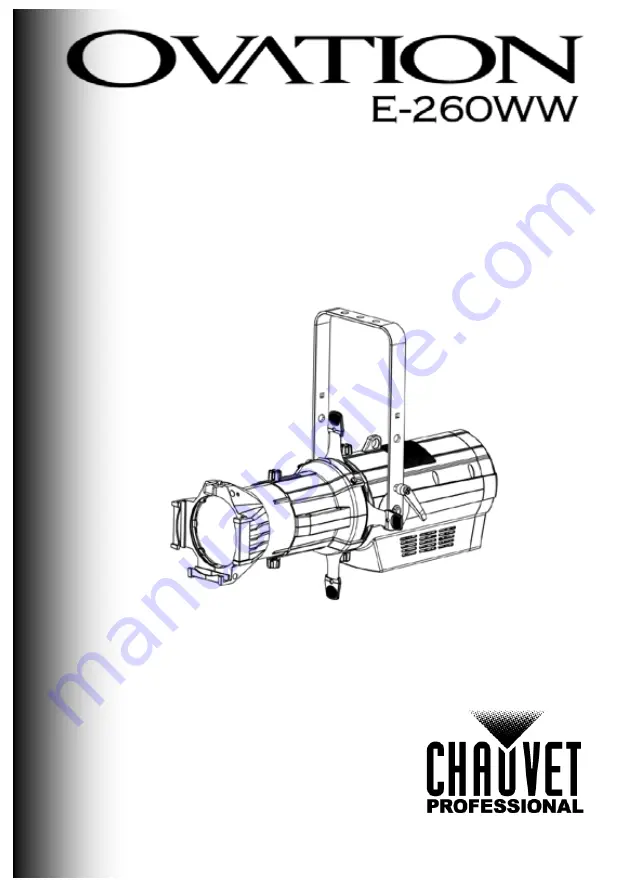 Ovation E-260WW Скачать руководство пользователя страница 1