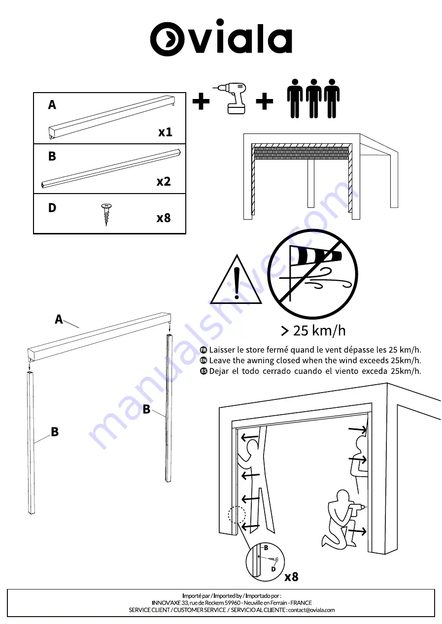 oviala OIA Assembly Instructions Manual Download Page 17