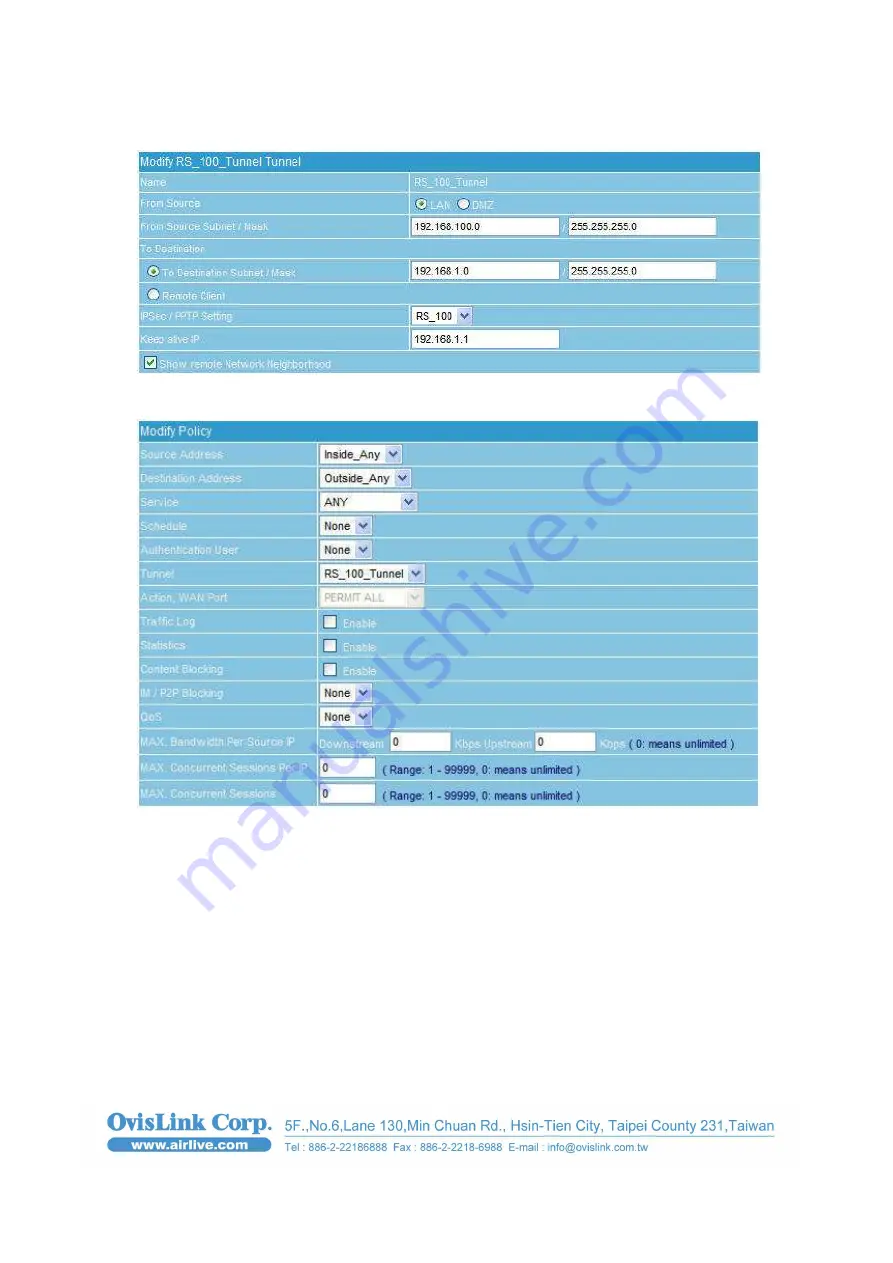 Ovislink AirLive RS Series Скачать руководство пользователя страница 6