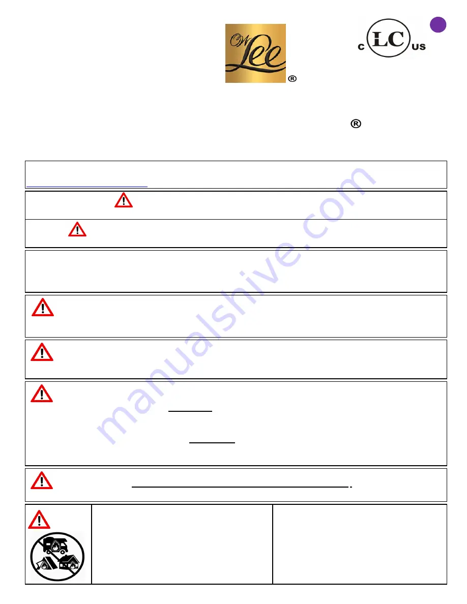 OW Lee CASUAL FIRESIDE 5110-2647O Manual Download Page 1