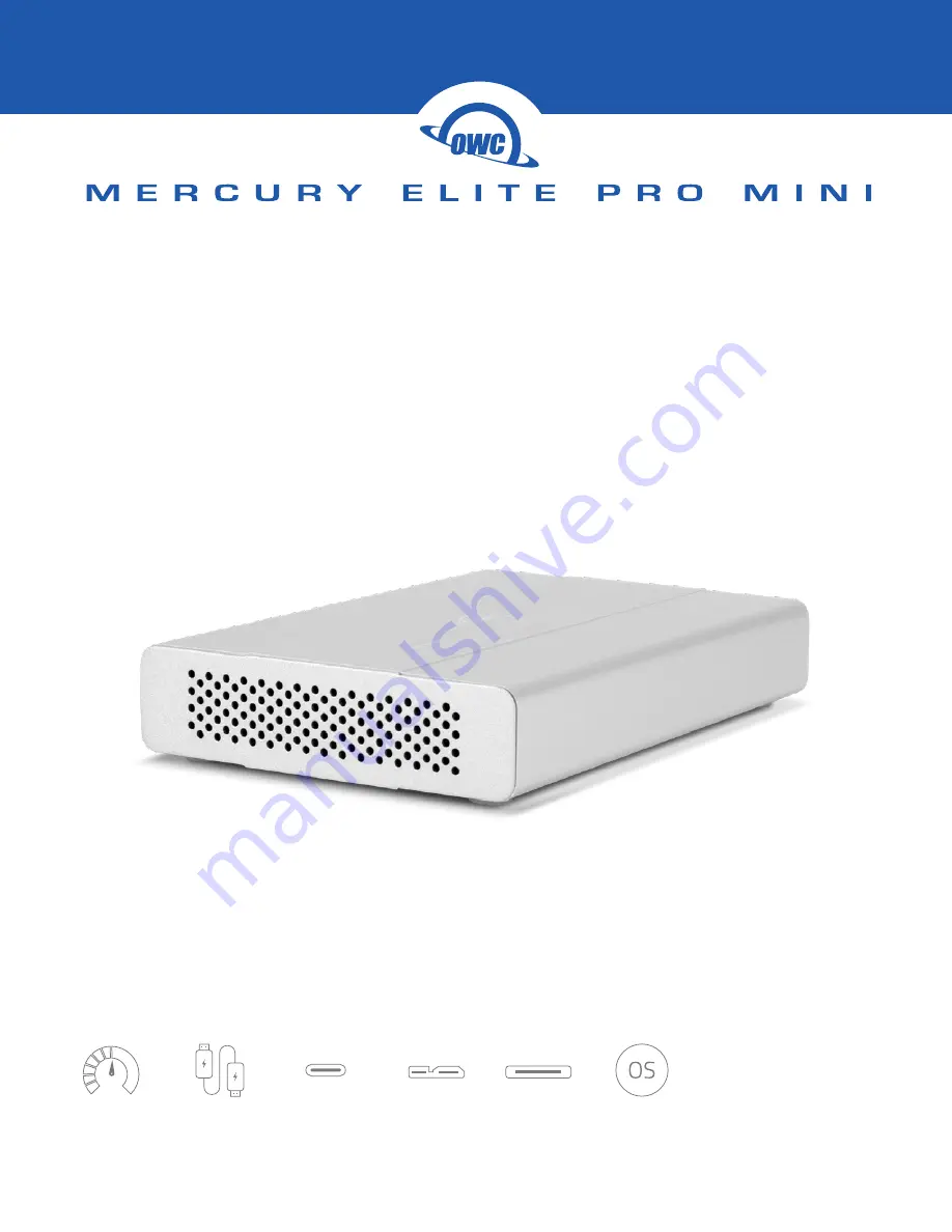 OWC Mercury Elite Pro Dual mini Assembly Manual & User Manual Download Page 1