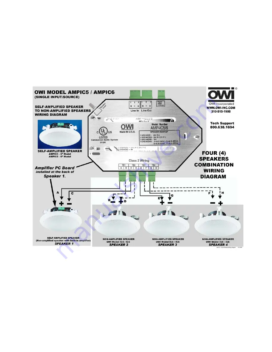 OWI AMP-IC5 Скачать руководство пользователя страница 8