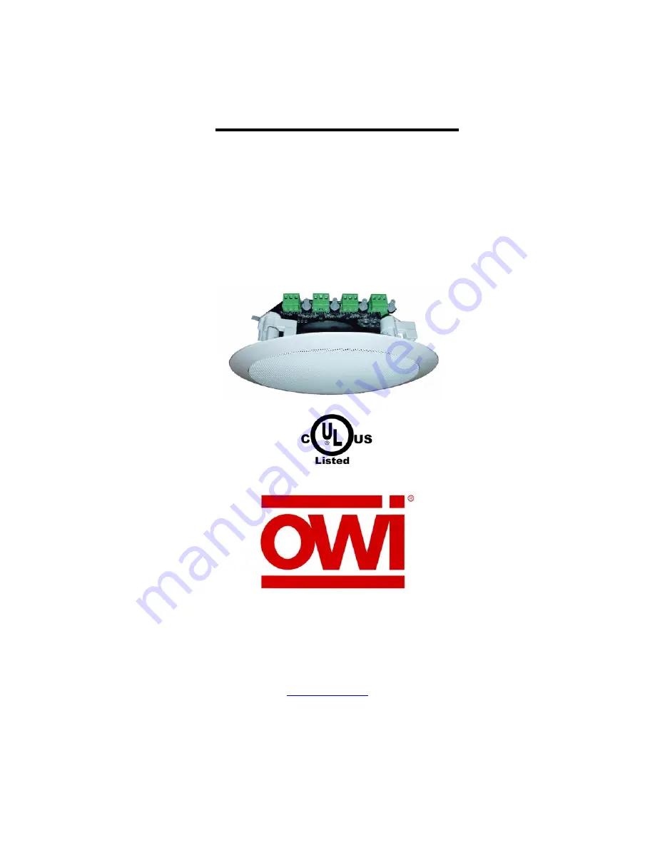 OWI AMP4IC6 Installation Instructions Manual Download Page 1