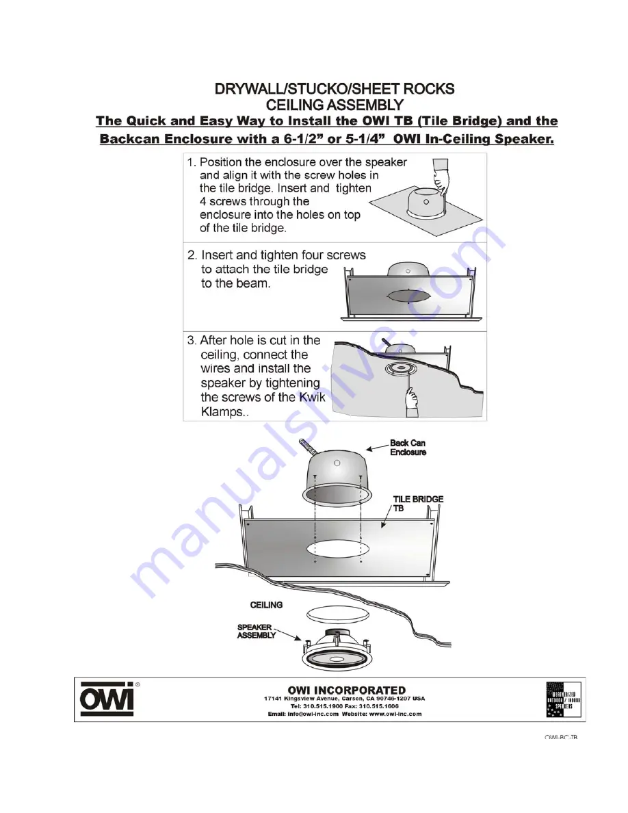 OWI AMP4IC6 Installation Instructions Manual Download Page 9