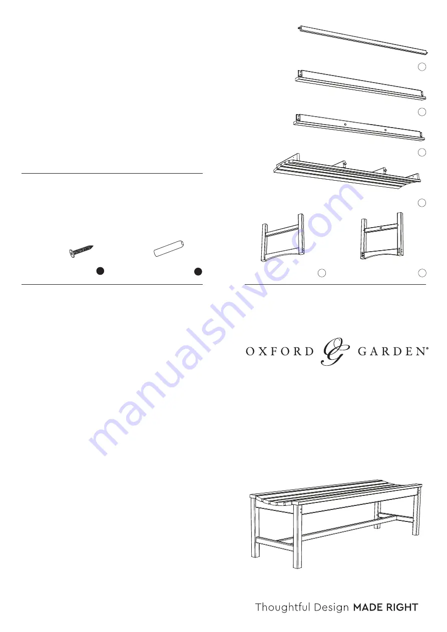 Oxford Garden BB60K Assembly Instructions Download Page 1