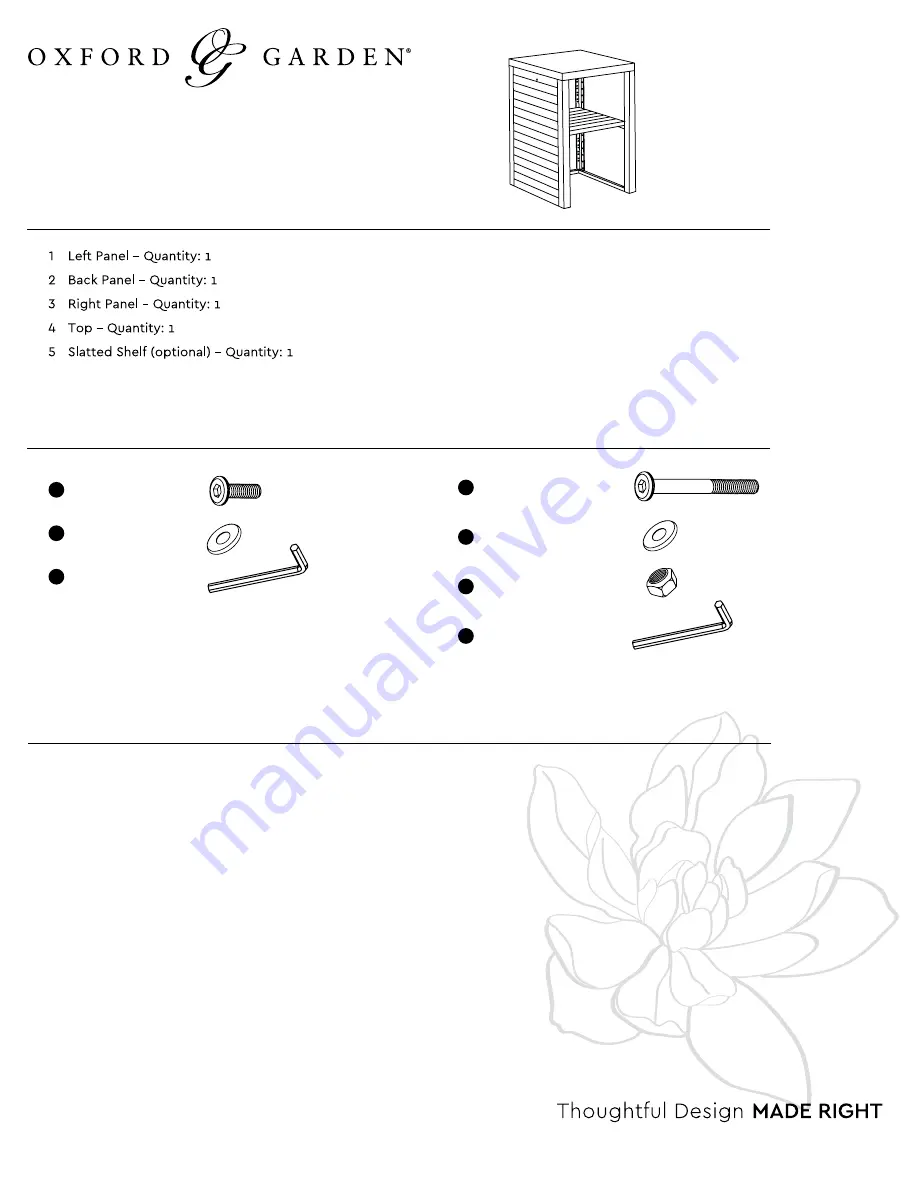 Oxford Garden TRAVIRA Assembly Instructions Download Page 1