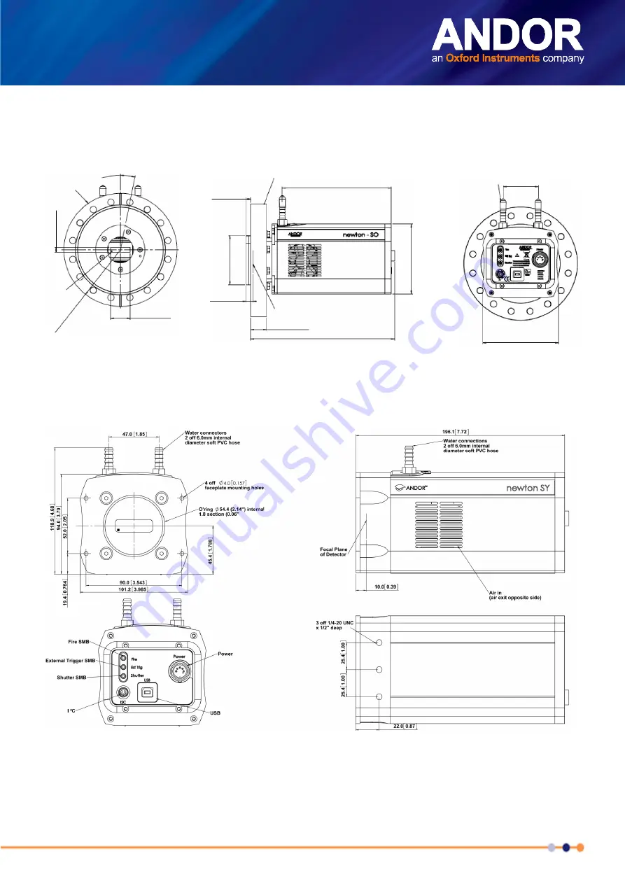 Oxford Instruments ANDOR Newton CCD Hardware Manual Download Page 40