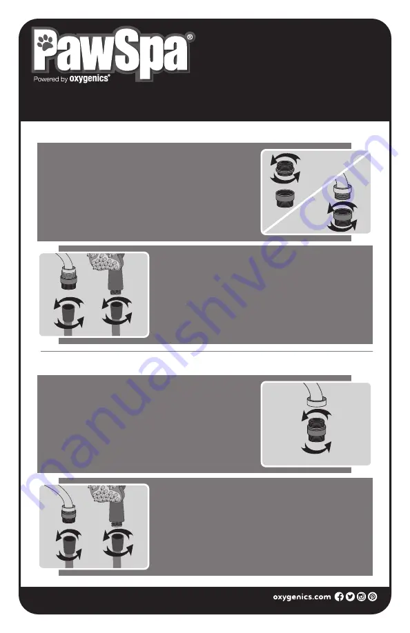 Oxygenics PawSpa 75166 Quick Start Manual Download Page 2