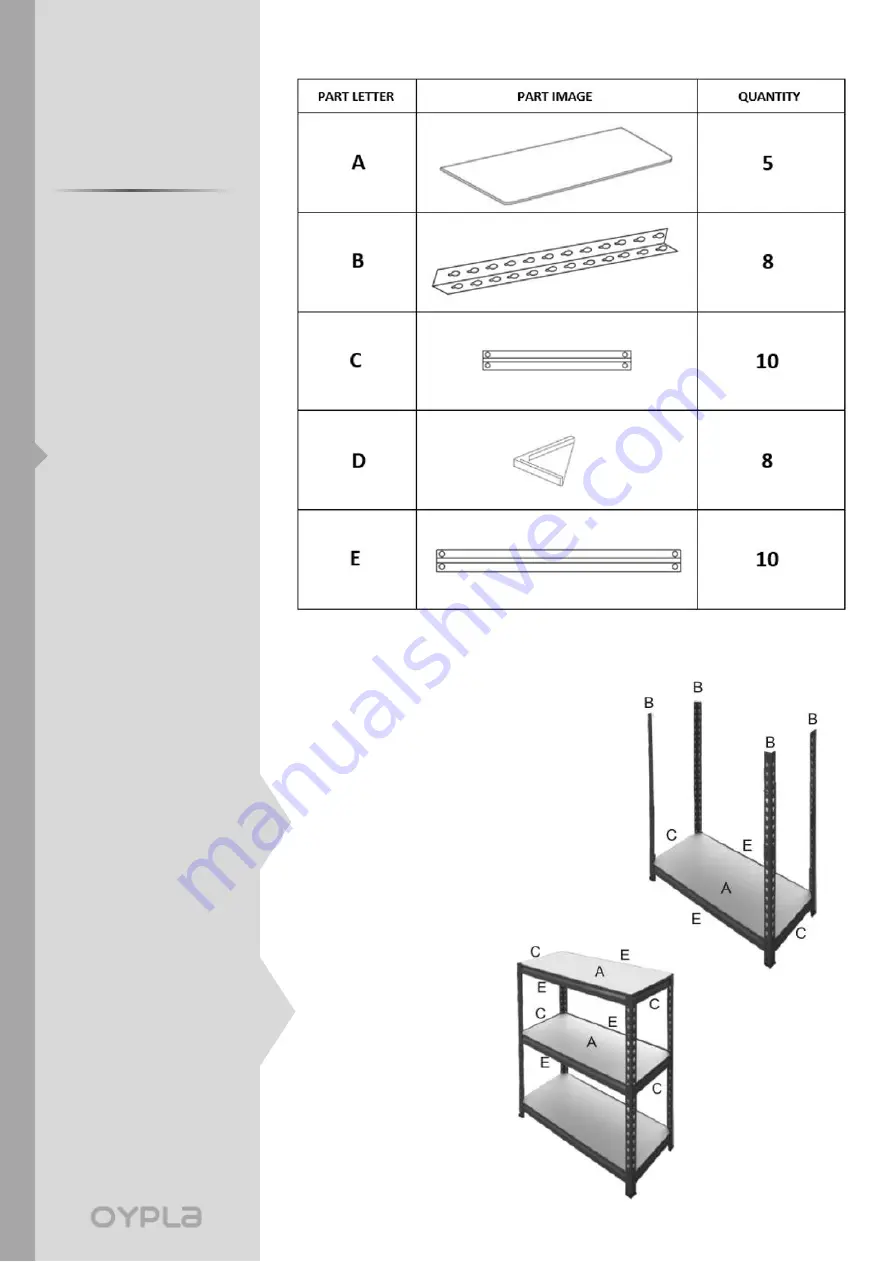 OYPLA DIY Heavy Duty 5 3661 User Manual Download Page 3