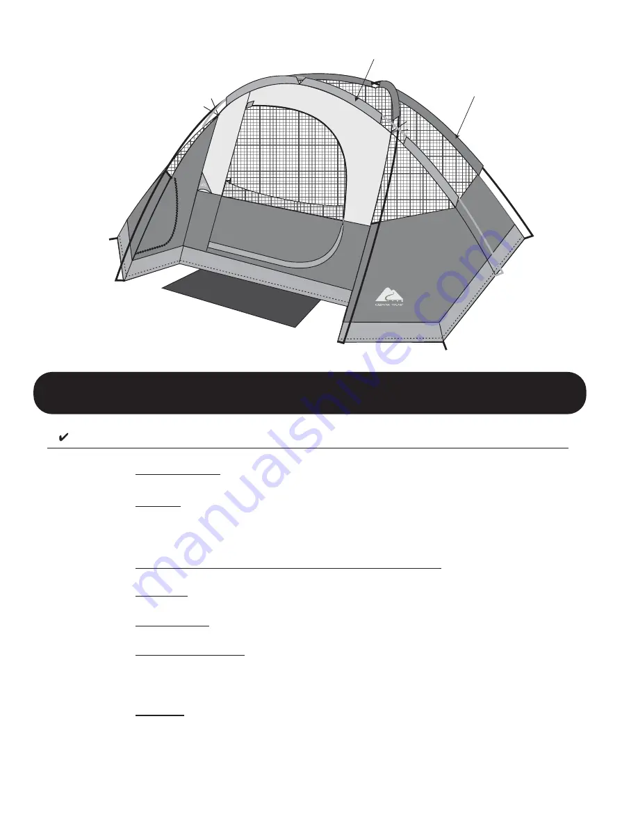 Ozark Trail WMT-9920N Owner'S Manual Download Page 2