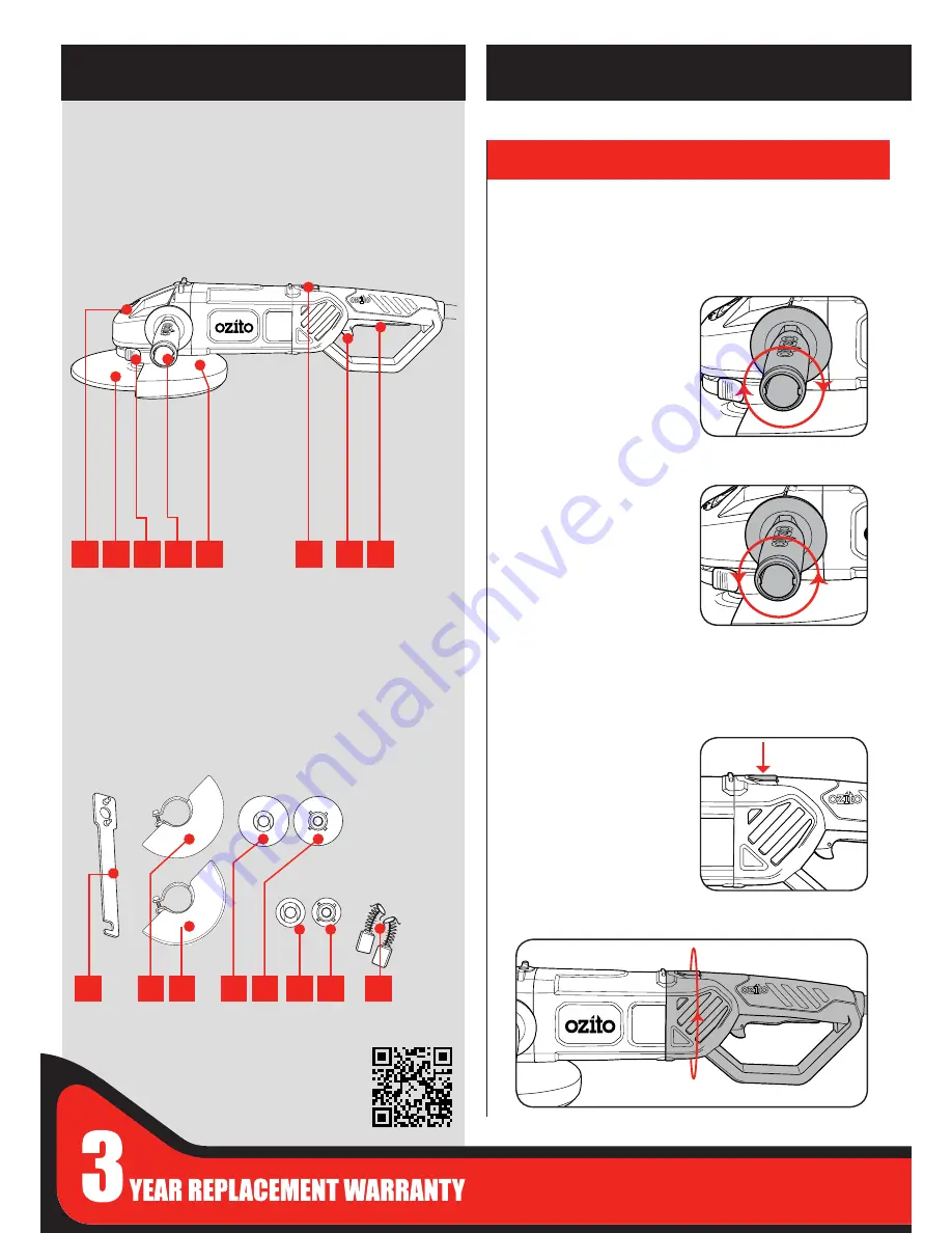 Ozito AGL-9100U Original Instructions Manual Download Page 2