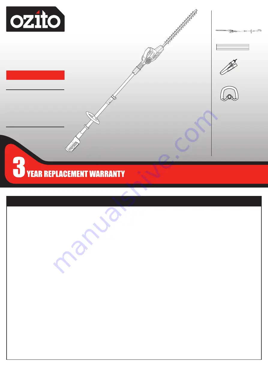 Ozito EPHT-500 Instruction Manual Download Page 1