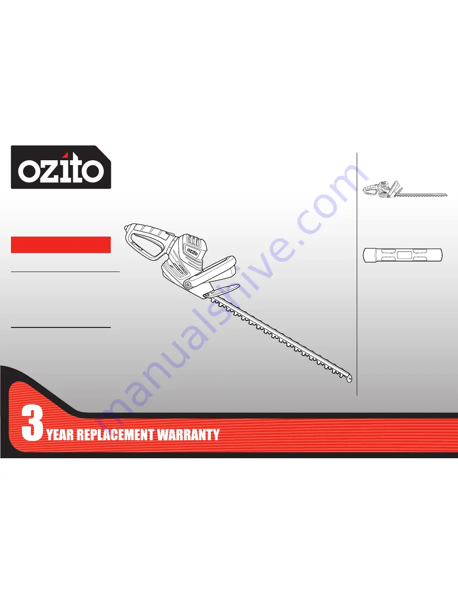 Ozito HTER-600 Instruction Manual Download Page 1