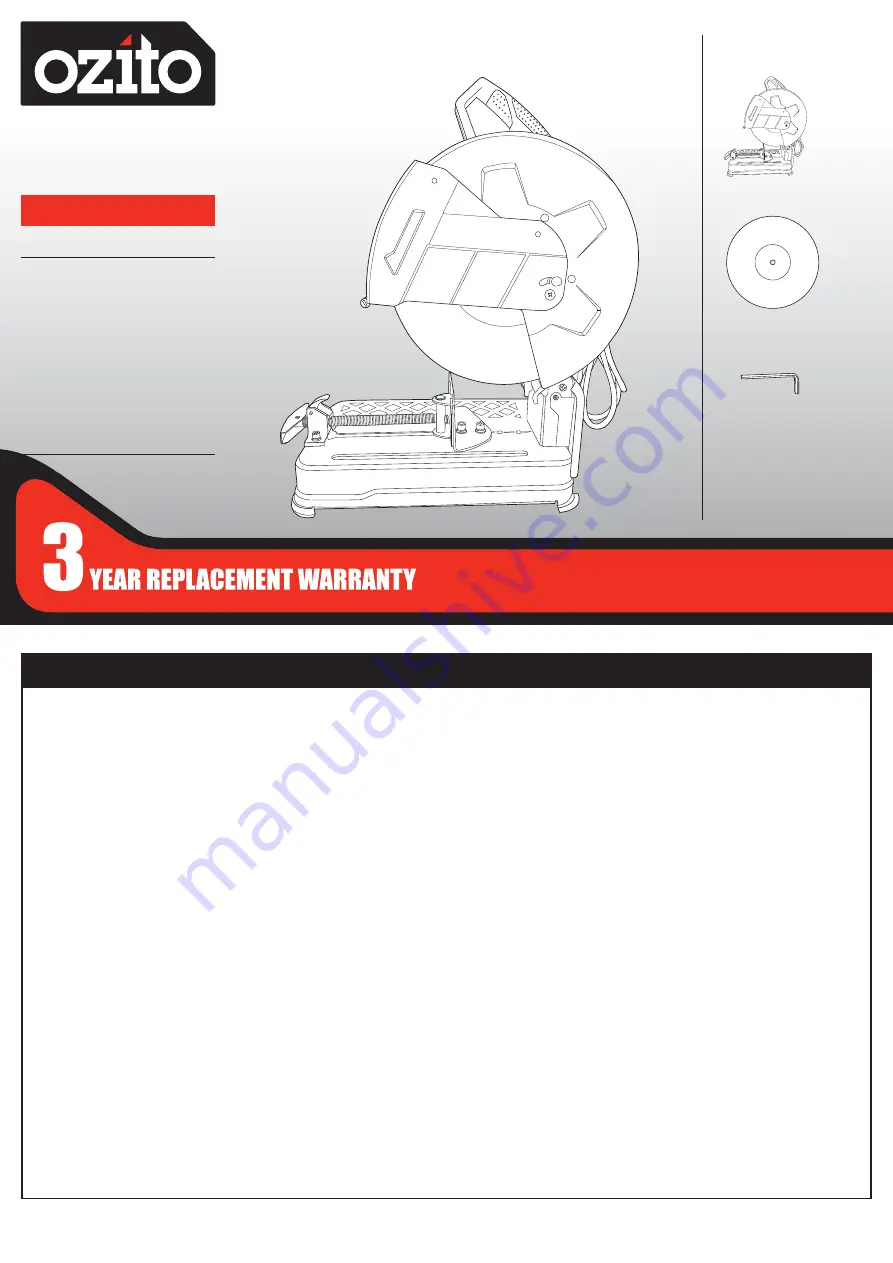 Ozito MCS-2355 Instruction Manual Download Page 1