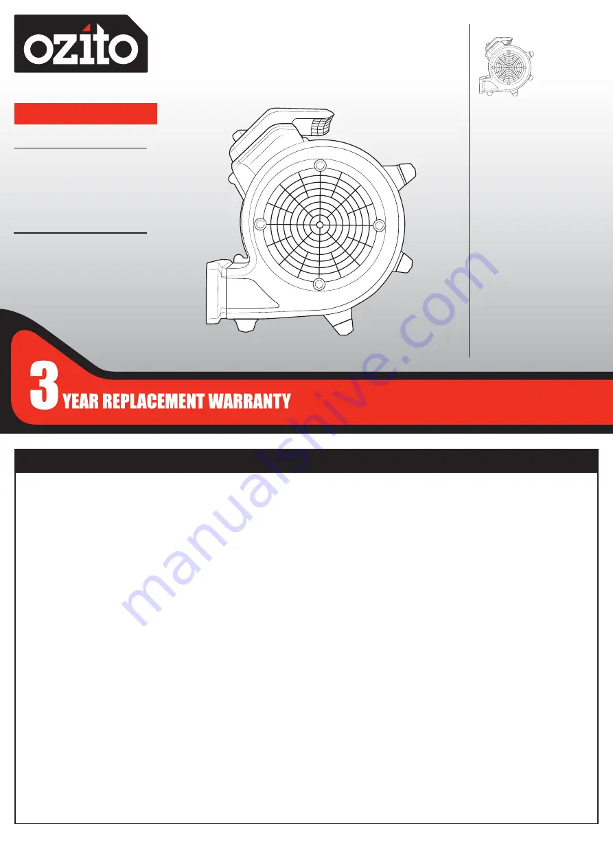 Ozito OAM-565 Instruction Manual Download Page 1