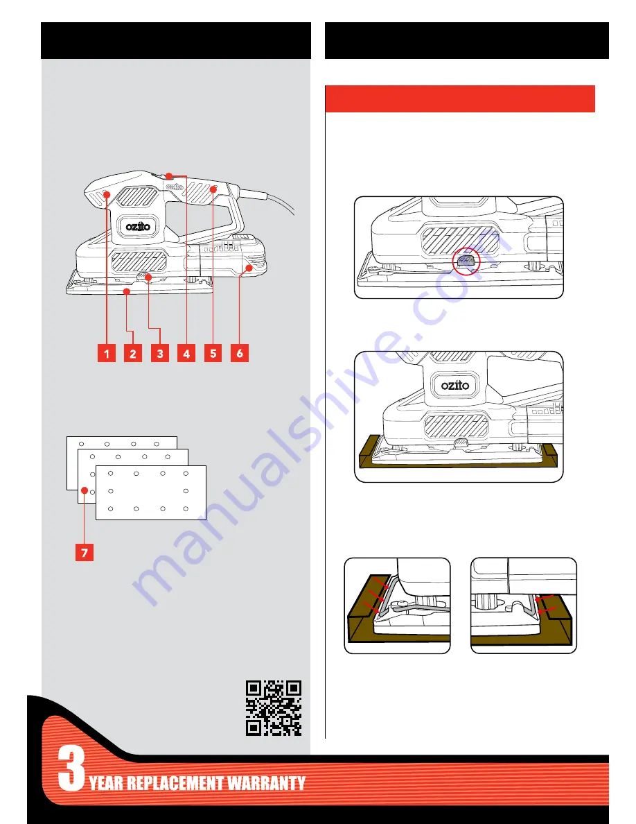 Ozito ORBITAL SANDER Скачать руководство пользователя страница 2