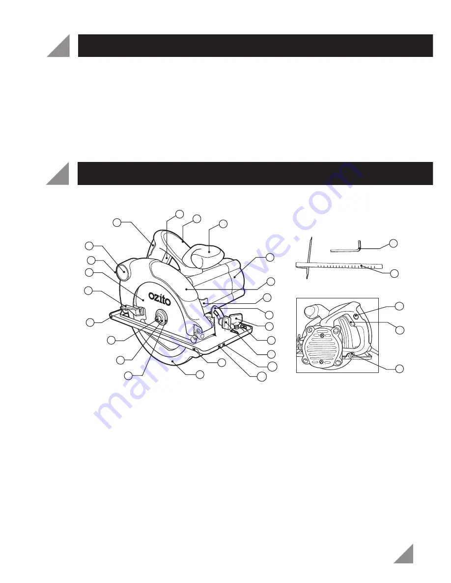 Ozito OZCS1200WA Скачать руководство пользователя страница 2