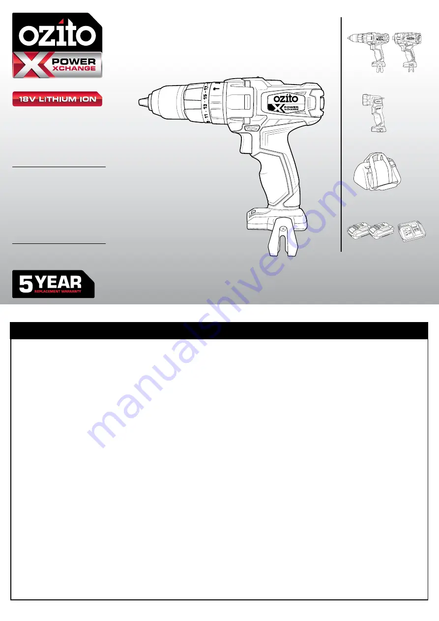 Ozito PX3HITB-220 Скачать руководство пользователя страница 1