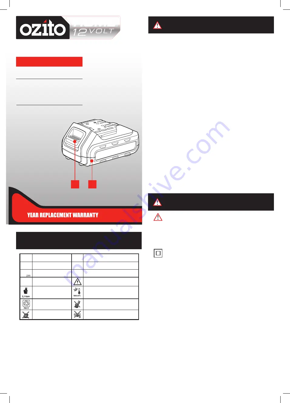 Ozito ZLBP-015U Скачать руководство пользователя страница 1