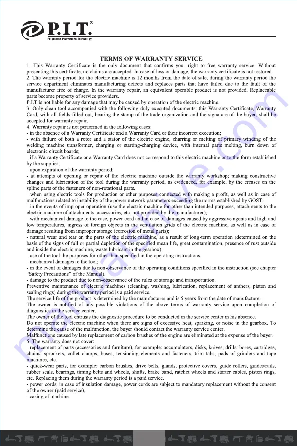 P.I.T. PHP160-C User Manual Download Page 18