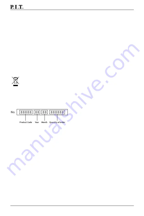 P.I.T. PROFESSIONAL PSB20H-10C Operation Manual Download Page 9