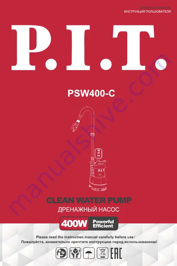 P.I.T. PSW400-C Operation Manual Download Page 1