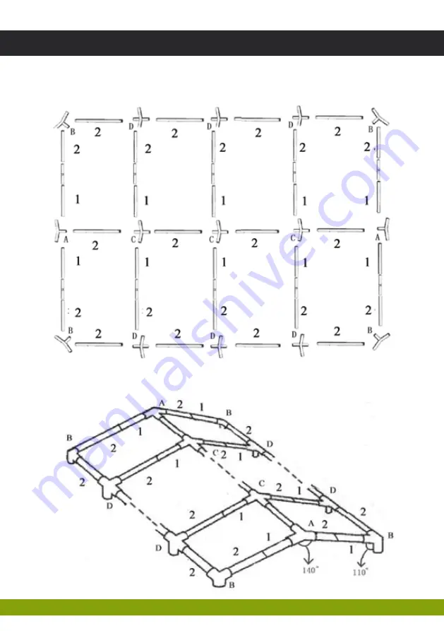 P.Lindberg Partytelt - 5x8 meter Assembly Instructions Manual Download Page 4