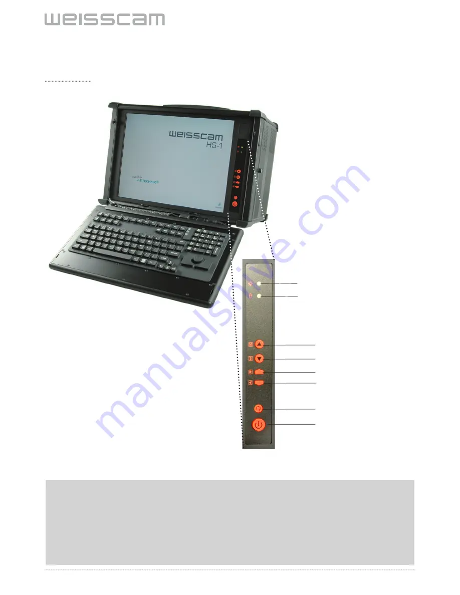 P+S Technik Weisscam HS-1 Operator'S Manual Download Page 12