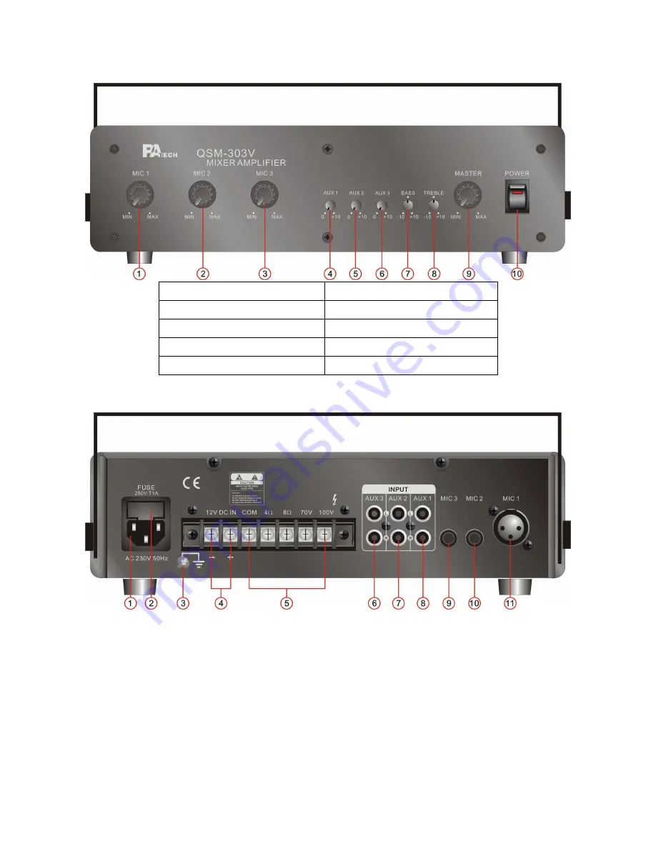 PA Tech QSM-303V User Manual Download Page 3