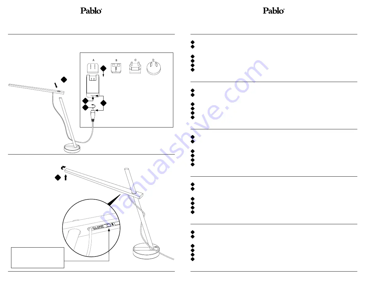 Pablo CLAMP Assembly/Installation Instructions Download Page 13