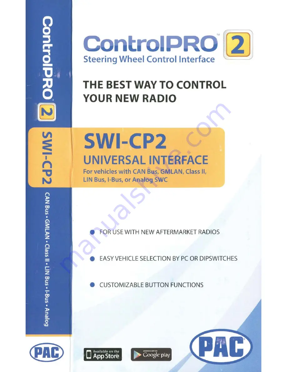 PAC SWI-CP2 Скачать руководство пользователя страница 6